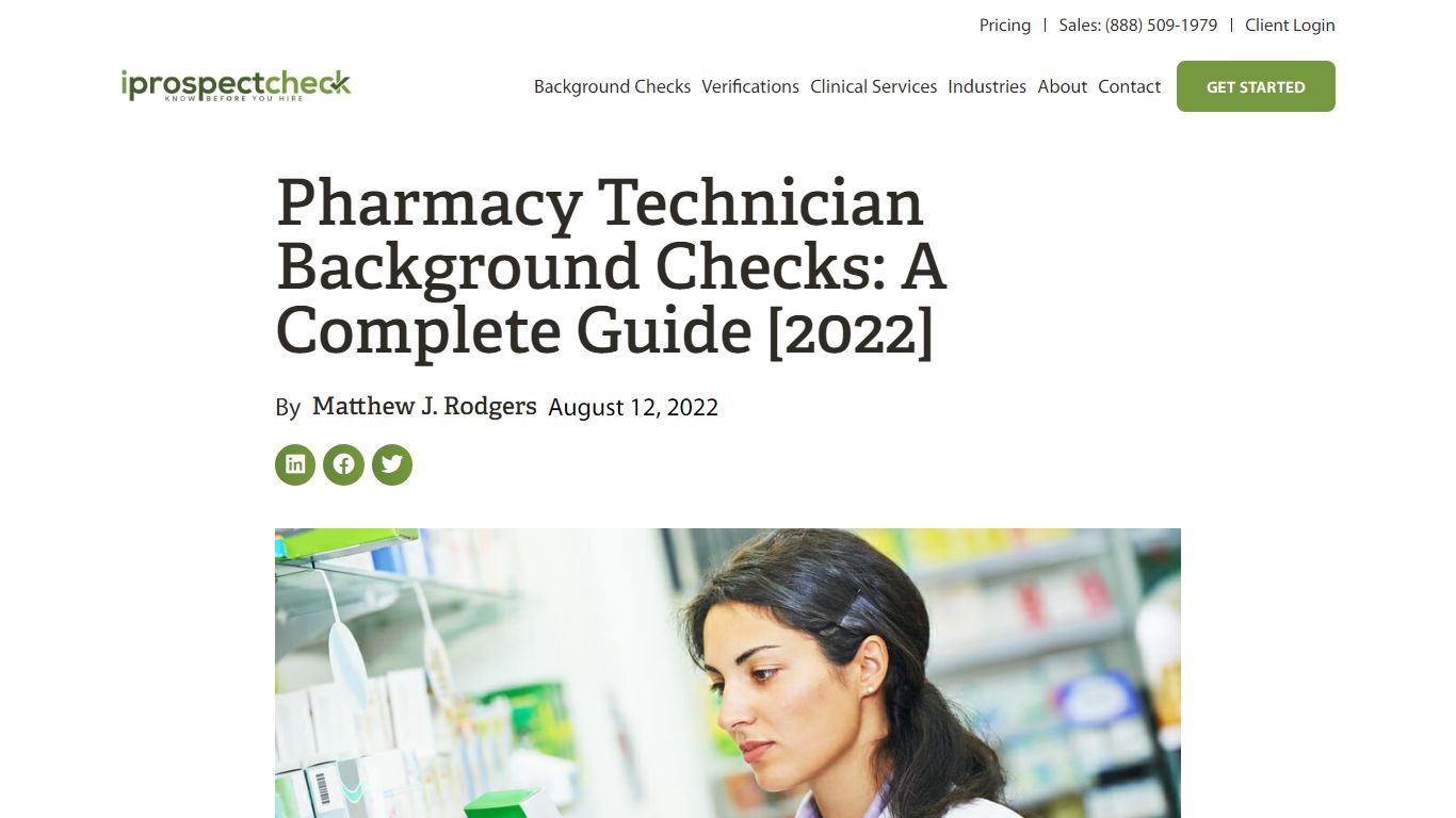 Pharmacy Technician Background Checks: A Complete Guide [2022]